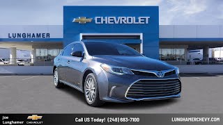 2018 Toyota AvalonHybrid Limited MI Waterford Clarkson Bloomfield Hills White Lake West Bl [upl. by Kong]