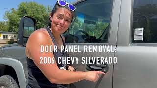 Door Panel Removal 2006 Chevy Silverado [upl. by Racso]