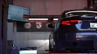 EUROCOMPULSION  Alfa Romeo Giulia Dyno Testing [upl. by Emixam12]