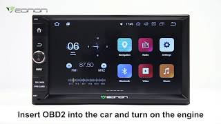 1 Eonon V0056 OBD2 amp Android 80 Unit Connection Instructions [upl. by Idonna449]