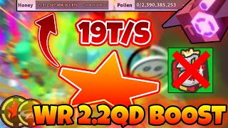 22QD Red Hive Boost No HoneydayFbean  Hive Reveal  Roblox Bee Swarm Simulator [upl. by Gelasias]