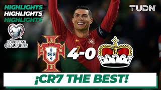 HIGHLIGHTS  Portugal 40 Liechtenstein  UEFA Qualifiers 2023  TUDN [upl. by Nujra]