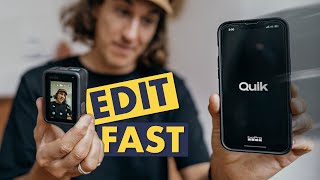 GoPro Quik Video Editing Tutorial  fast and easy mobile workflow [upl. by Behlau]