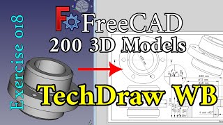 How to TechDraw on FreeCAD 021 Basics of TechDraw workbench [upl. by Hesta148]