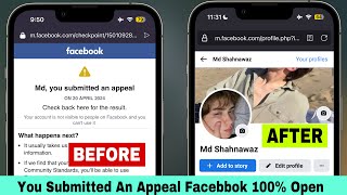 You Submitted An Appeal Facebook  How to Solve You Submitted an Appeal  How to fix You Submitted [upl. by Minor239]