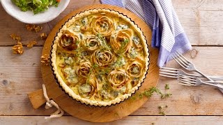 Alpro Recipe  Bittersweet Blue Cheese and Chicory Quiche [upl. by Ruben949]