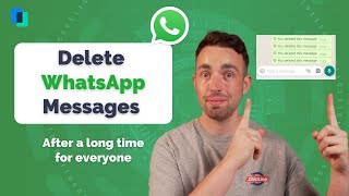 How to Delete WhatsApp Messages for Everyone after a Long Time  Up to One Week Old [upl. by Aserej]