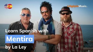 La Ley  Mentira Lyrics  Letra English amp Spanish [upl. by Anibor431]