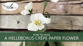 How to make a Helleborus flower out of crêpe paper [upl. by Dronel]