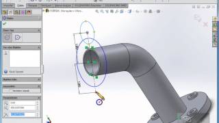 Solidworks ile flanşlı dirsek çizimi2 [upl. by Annazus]