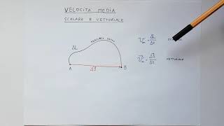 Velocità media scalare e vettoriale [upl. by Richmound]