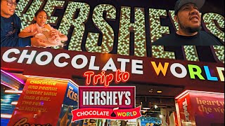 Trip to Hersheys Chocolate World in Las Vegas [upl. by Arahsat265]