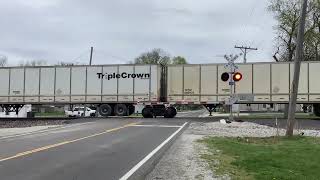 Meridian St Grade Crossing Harristown IL [upl. by Bokaj]