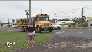 Florida deputies ticket drivers speeding past school bus [upl. by Trent]