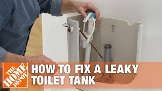 How to Fix a Leaky Toilet  How to Stop a Running Toilet Tank  The Home Depot [upl. by Sigfrid612]