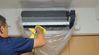 Split Air Conditioner Cleaning【Japanese Style】 [upl. by Nacnud]