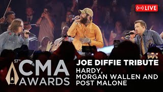 HARDY Morgan Wallen amp Post Malone – Joe Diffie Tribute Medley  Live at CMA Awards 2023 [upl. by Moureaux]