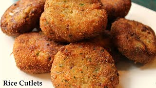 फक्त ५ मिनिटात बनवा उरलेल्या भाताचे स्वादिष्ट कटलेट  leftover rice cutlets  mumbai Kitchen [upl. by Lanrev405]