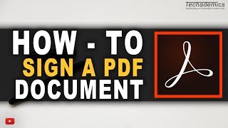 How To Sign PDF Document With Digital Signature  Tutorial [upl. by Anaujahs]