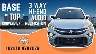 TOYOTA HYRYDER  3 WAY HIEND AUDIO amp BASE  TOP CONVERSION [upl. by Ahsap]