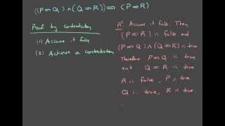 Propositional Logic 6 quotTransitivity of Implicationquot [upl. by Ardnasak853]