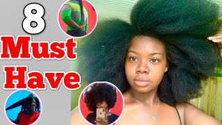 8 Essentials to have as a Natural  Natural Hair Starter pack  How to grow your hair  type 4 [upl. by Yoreel]