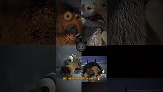 All versions of Scrat🗣️🔥 scrat iceage viralshorts [upl. by Yllac]