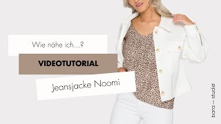 Videotutorial Jeansjacke Noomi  Näh dir deine Kleidung einfach selbst [upl. by Alleram]