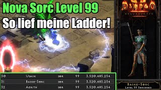 D2R  Nova Sorc Level 99  So lief meine Ladder [upl. by Suolkcin]