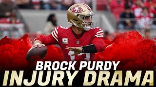 49ers Update Brock Purdy shoulder drama [upl. by Monjo]