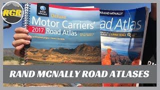 Rand McNally Road Atlas  Product Review  Large Scale vs Motor Carrier version [upl. by Ahsienot]