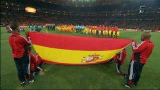 Himno de España en la Final de la Copa del Mundo 2010 de Sudáfrica Estadio Soccer City [upl. by Enidualc]