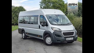 2017 Peugeot Boxer L4H2 MinibusLite lightweight 17 seater minibus available at wwwsrkcarscouk [upl. by Ophelie]