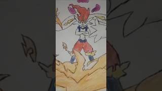 Drawing Cinderace gigantamax 🥱😤cinderacepokemongigantamaxanimeart [upl. by Desdemona816]