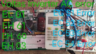 Voltas Inverter AC EC51 Error  voltas Ac Ec52 Error solutionHow to solve inverter Ac Ec 53 [upl. by Annoed]