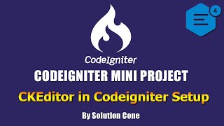 Codeigniter Mini Project  CKEditor 4 in Codeigniter 3 [upl. by Casabonne523]