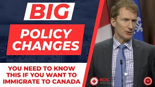 LATEST CANADA IMMIGRATION POLICY CHANGES  IRCC  WHAT YOU NEED TO KNOW [upl. by Wyck]