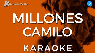 Camilo  Millones KARAOKE Instrumental y letra [upl. by Auria]