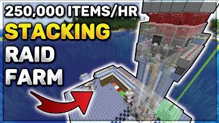 Minecraft RAID FARM  250k Items Per Hour [upl. by Dlanor]