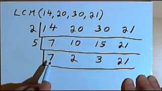 Finding the LCM of 3 or more numbers 127222 [upl. by Farant]