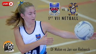 1st VII Netball DF Malan vs Jan van Riebeeck [upl. by Naejeillib]