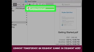 Comment transformer un document scanné en document Word [upl. by Hoopes244]