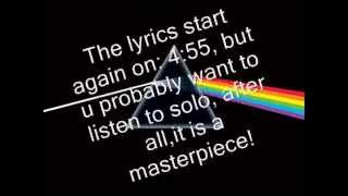 TimePink Floyd lyrics [upl. by Kasey]