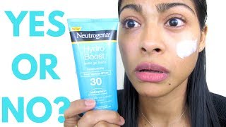 NEW REVIEW Neutrogena Hydro Boost Sunscreen [upl. by Bernadene345]