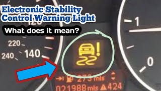 Electronic Stability Control Warning Light What Does it Mean [upl. by Russi]