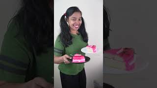 Sister VS Me 🍓 Eating Strawberry Cake 🎂 Behno ki NokJhok 😜 minkutinku shorts comedy funny cake [upl. by Nahtam35]