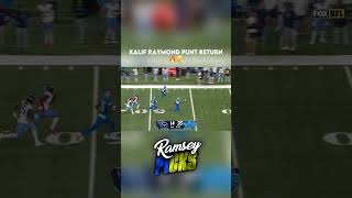 Kalif Raymond punt return TD 🔥😮‍💨 [upl. by Odicalp]