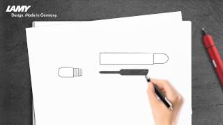 LAMY pico Pocket Pen – How to Change Refills [upl. by Leuqim]