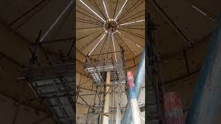 position inside the tank roof welding welder [upl. by Angelique817]