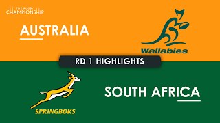 HIGHLIGHTS  AUSTRALIA v SOUTH AFRICA  The Rugby Championship 2024 [upl. by Mccallum]